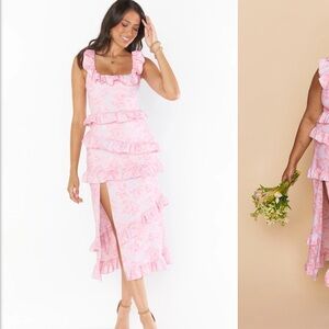 Show Me Your Mumu Greta Dress - Blushing Floral (light pink)